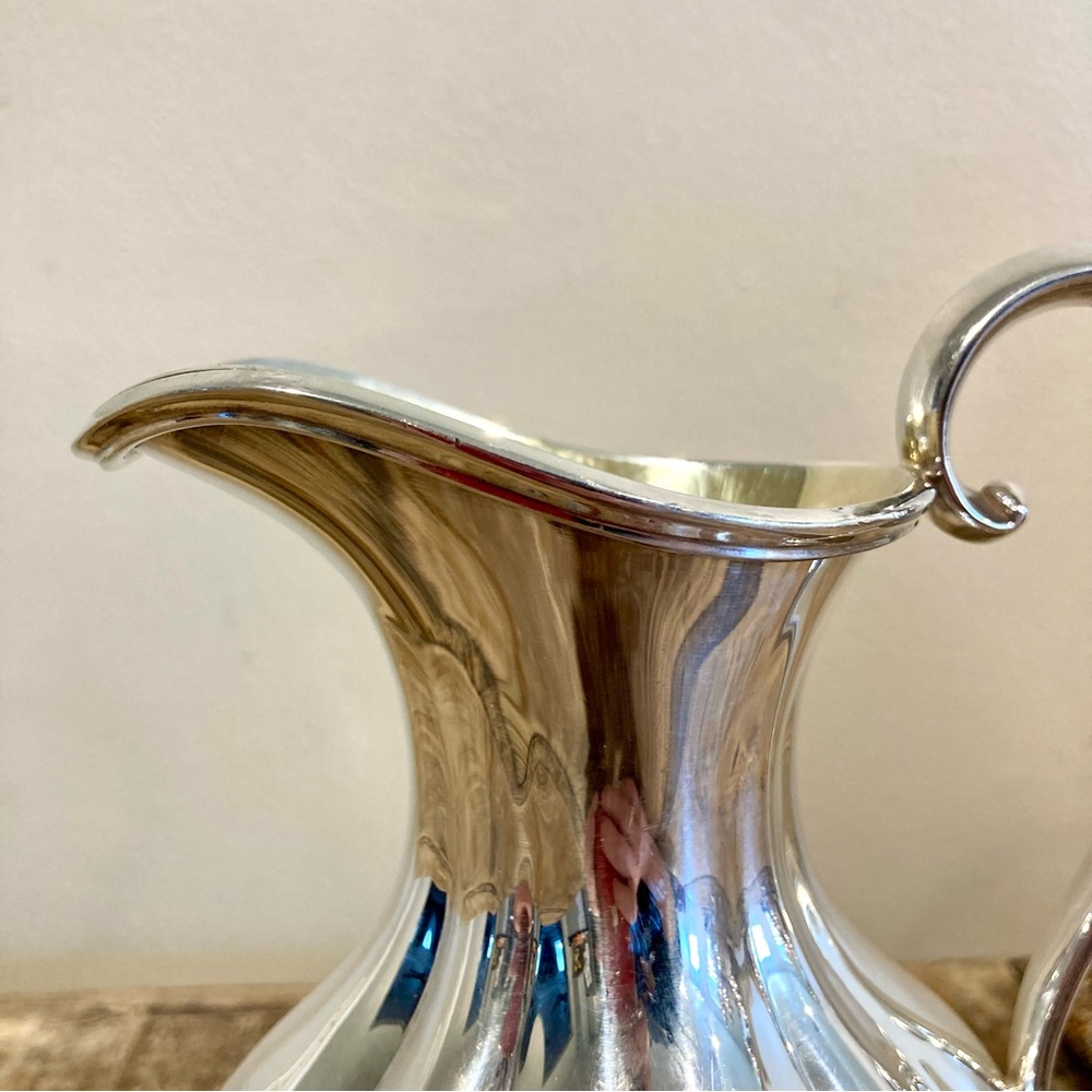 Silver Plated Creamer Reed & Barton Winthrop Pumpkin #1795 Cottagecore Kitchen - Picture 12 of 14